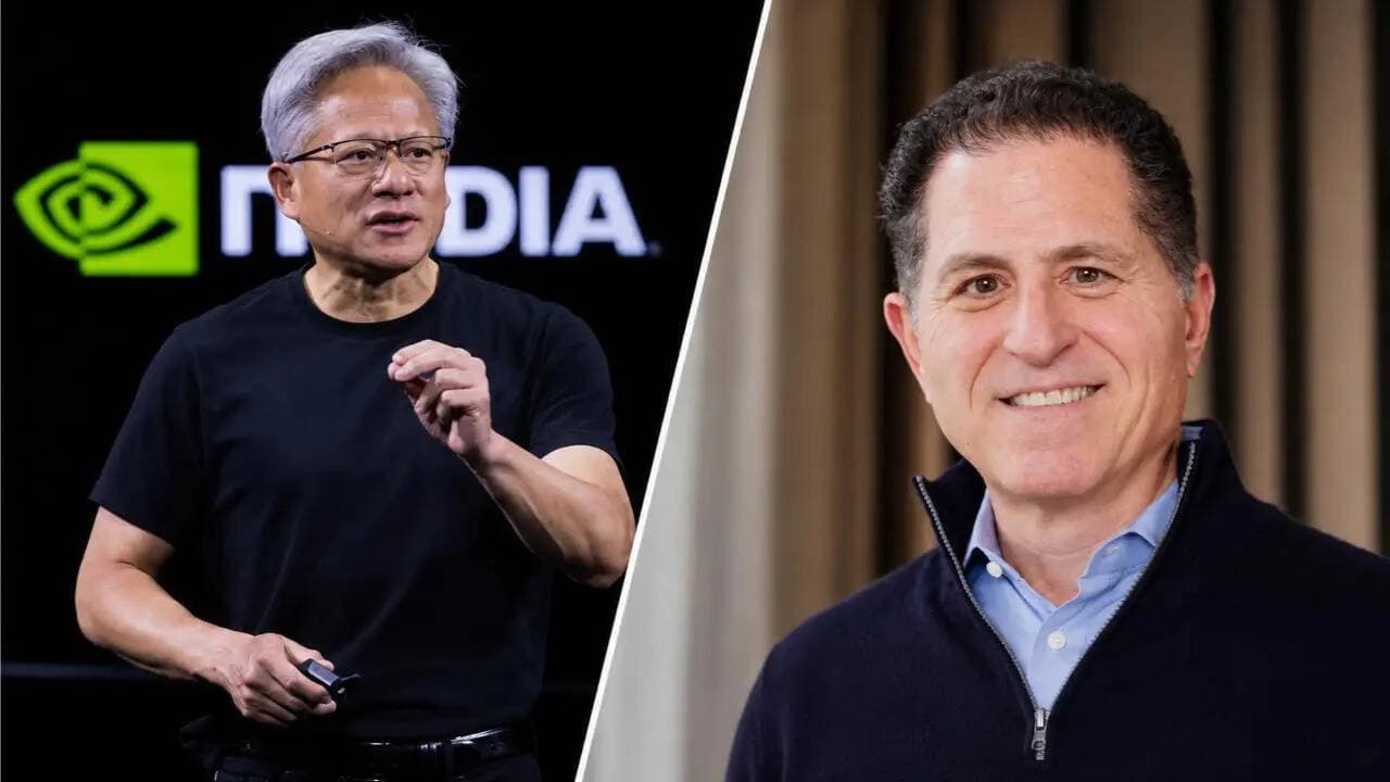 Silicon Valley's New Order: Jensen Huang Ascends as Michael Dell's Reign Wanes, Trump's Cheers Echo in the Background